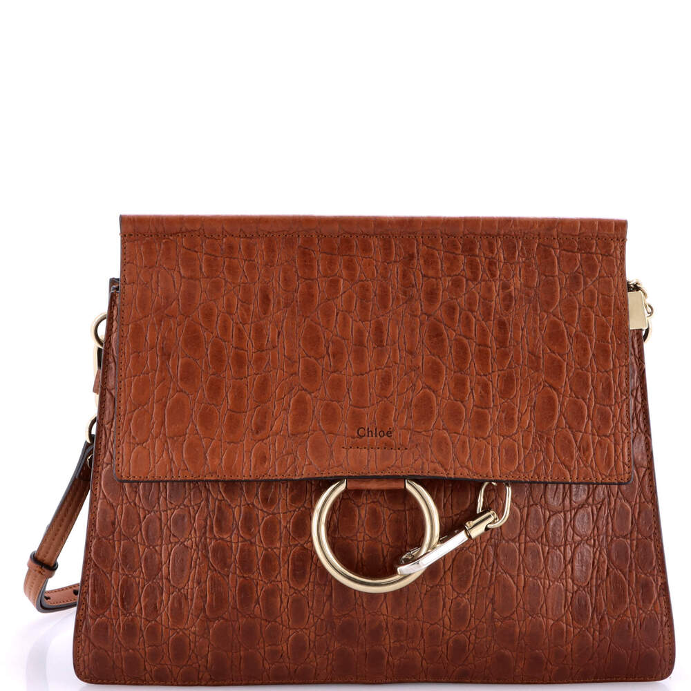 Chloe Faye Shoulder Bag Crocodile #194610C98B